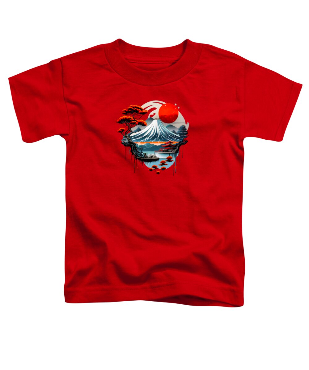 Mount Fuji Japanese Landscape - Toddler T-Shirt