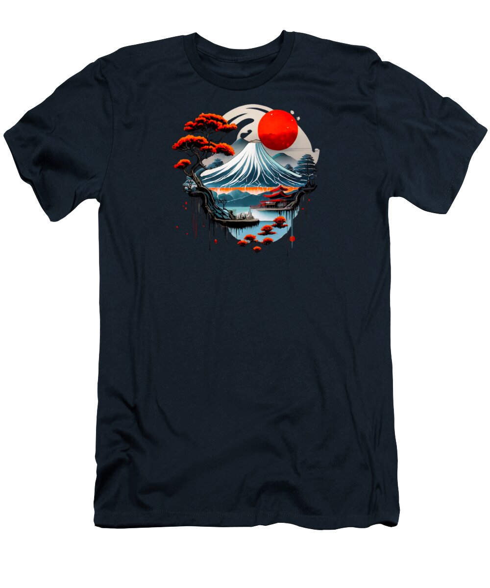 Mount Fuji Japanese Landscape - T-Shirt