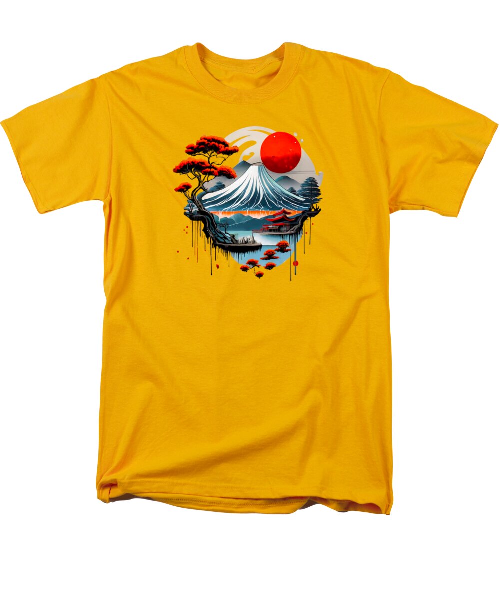 Mount Fuji Japanese Landscape - Men's T-Shirt  (Regular Fit)