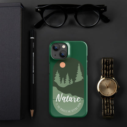 Nature is the Miracle we depend upon Snap case for iPhone® iPhone 14