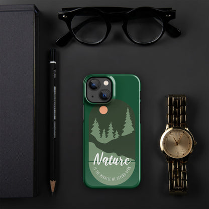 Nature is the Miracle we depend upon Snap case for iPhone® iPhone 13 Mini