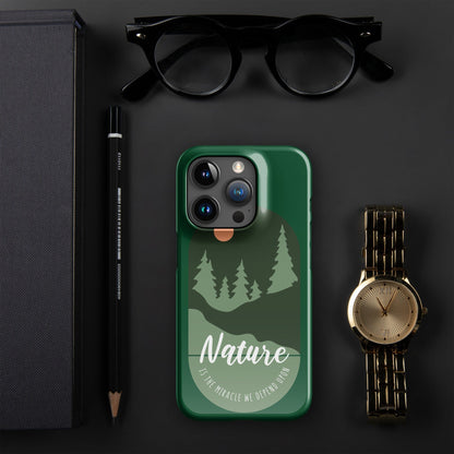 Nature is the Miracle we depend upon Snap case for iPhone® iPhone 15 Pro