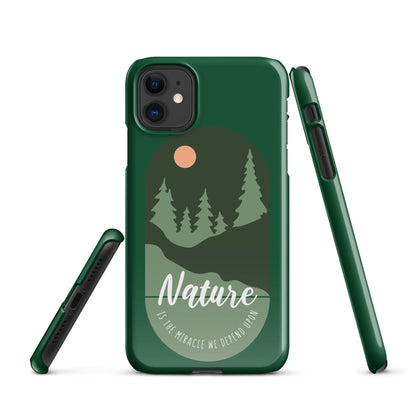 Nature is the Miracle we depend upon Snap case for iPhone®