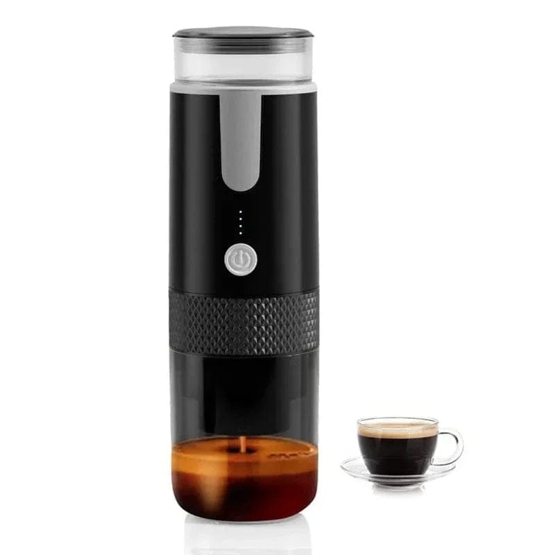 New Portable Coffee Machine Coffee Maker Electric Capsule Ground Coffee Brewer Fit for Coffee Powder and Coffee Capsul Black