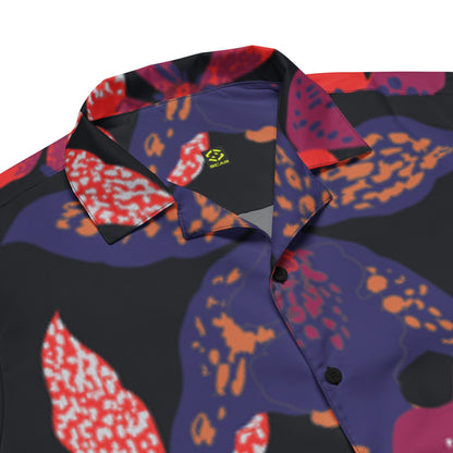 Night Flowers Unisex button shirt