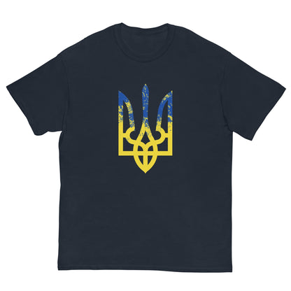 No War In Ukraine Тризуб T-shirt Navy / S