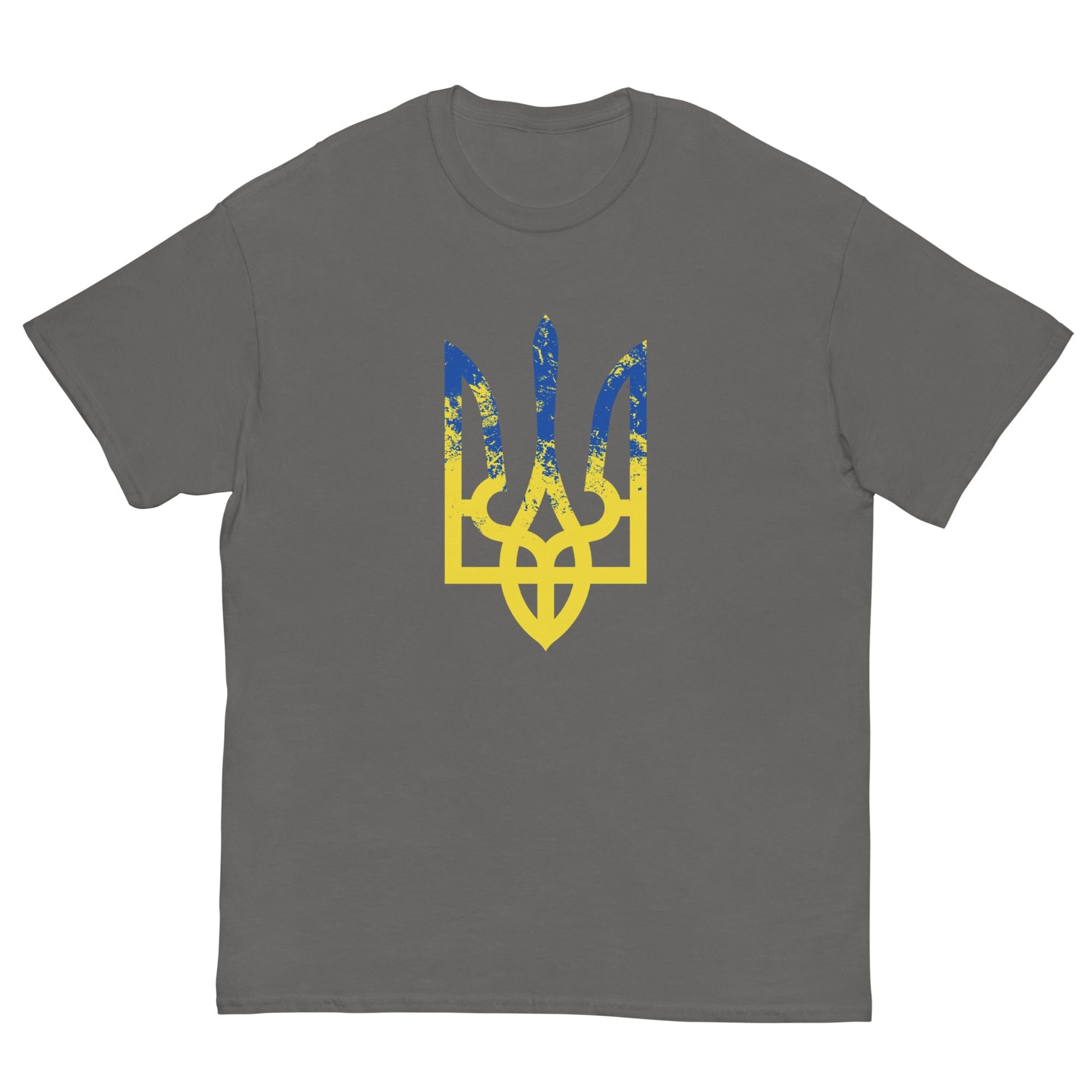 No War In Ukraine Тризуб T-shirt Charcoal / S