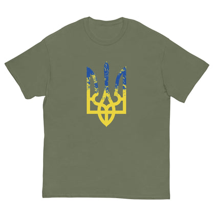 No War In Ukraine Тризуб T-shirt Military Green / S