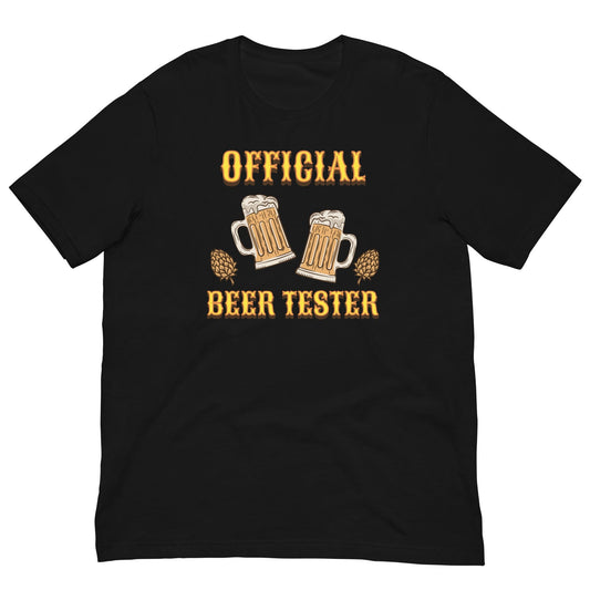 Official Beer tester T-shirt Black / XS