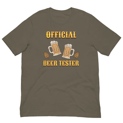 Official Beer tester T-shirt Army / S