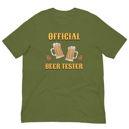 Official Beer tester T-shirt Olive / S