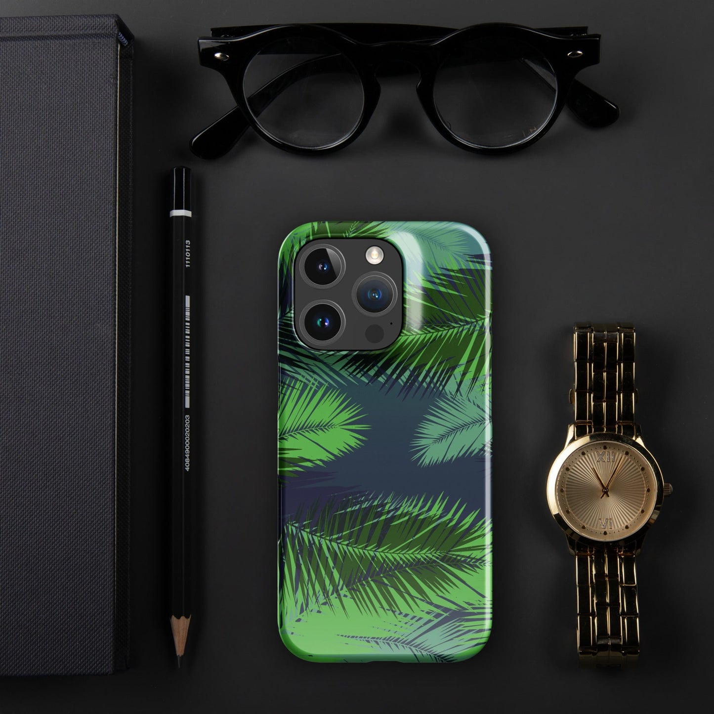 Palm leaves tropical Snap case for iPhone® iPhone 16 Pro