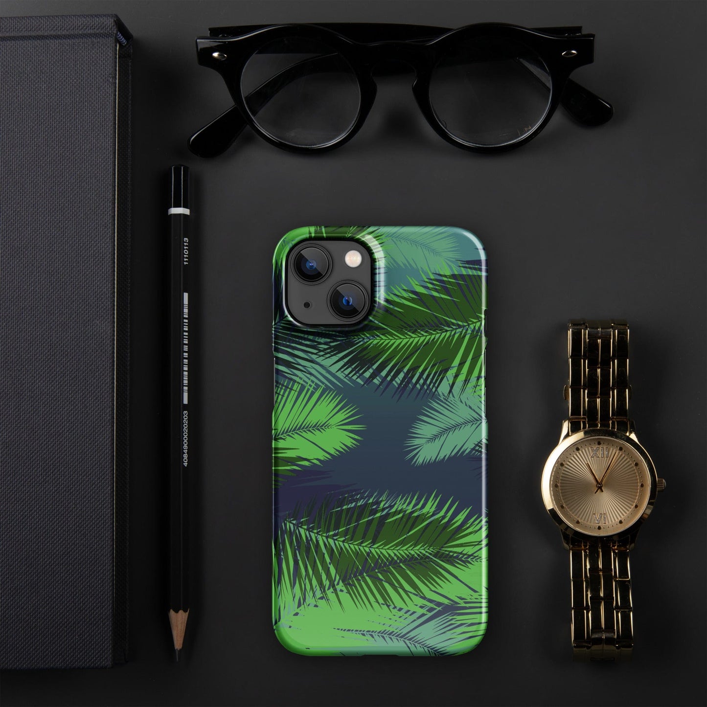 Palm leaves tropical Snap case for iPhone® iPhone 13