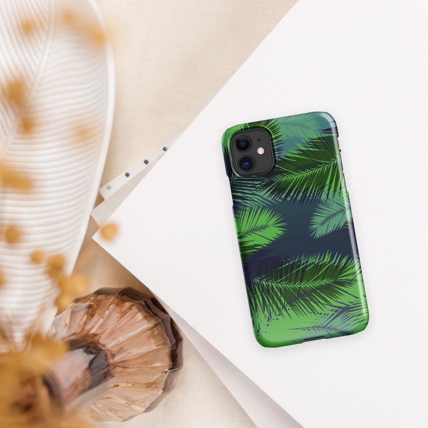 Palm leaves tropical Snap case for iPhone®