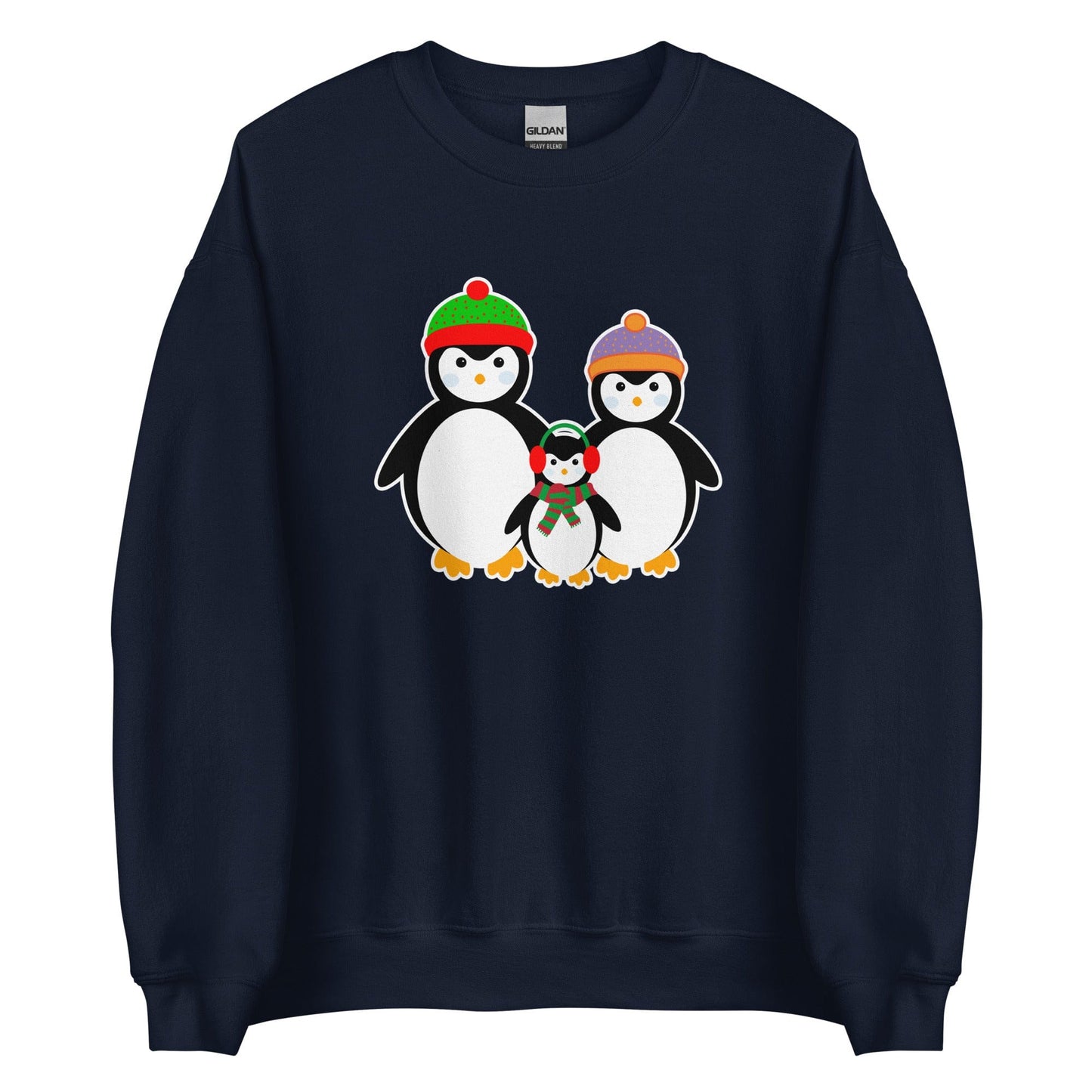 Penguin Family Sweatshirt Navy / S