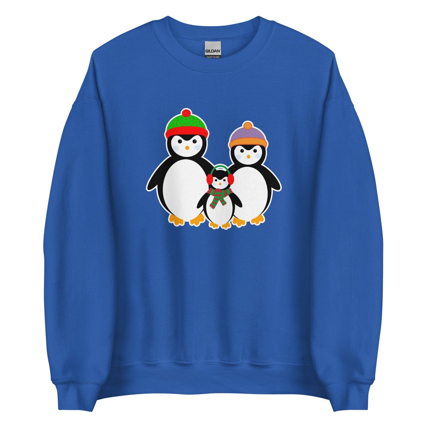 Penguin Family Sweatshirt Royal / S
