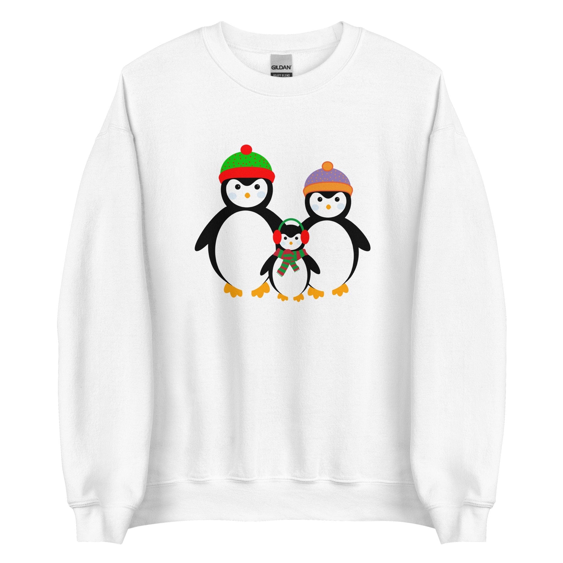 Penguin Family Sweatshirt White / S