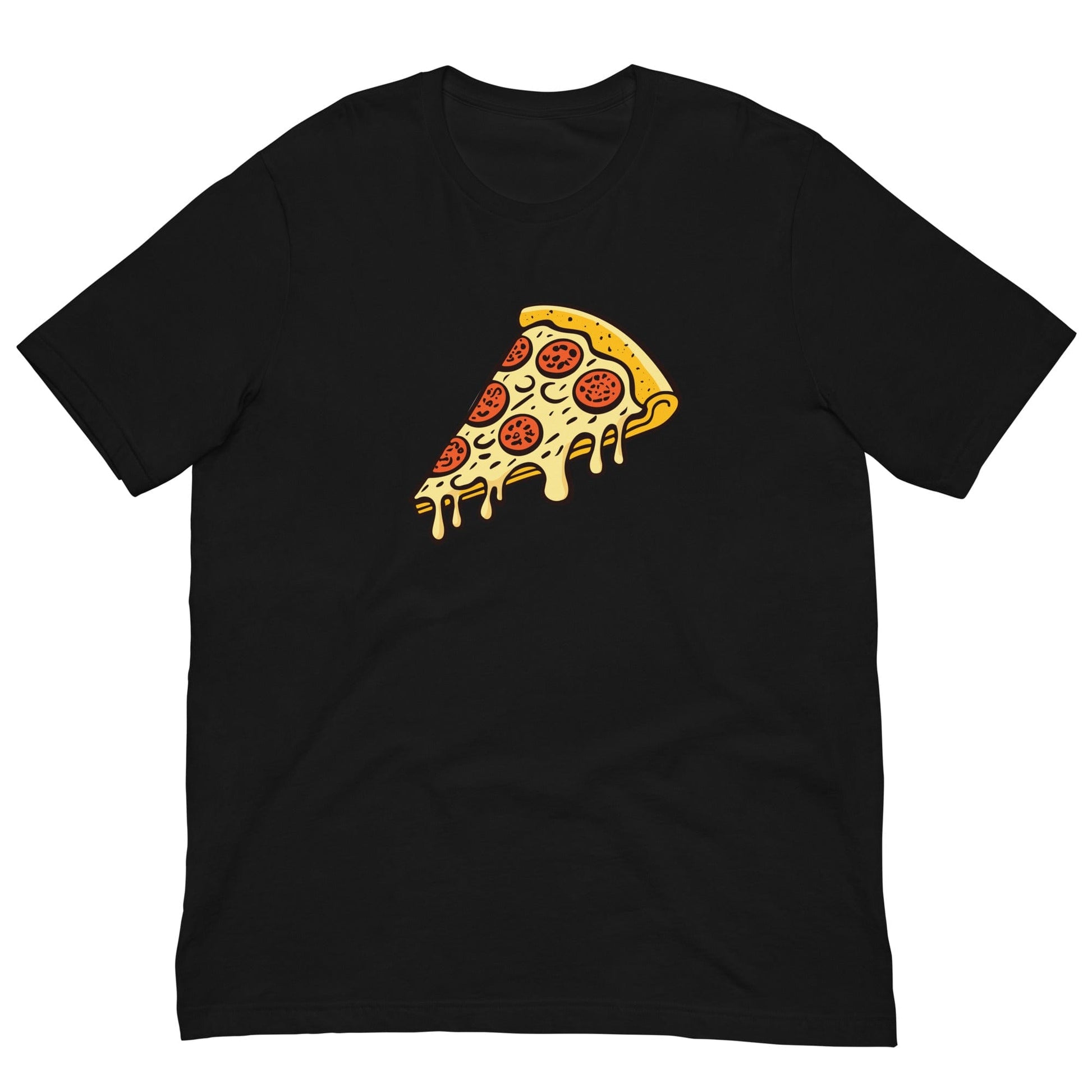 Pepperoni Pizza T-shirt Black / XS