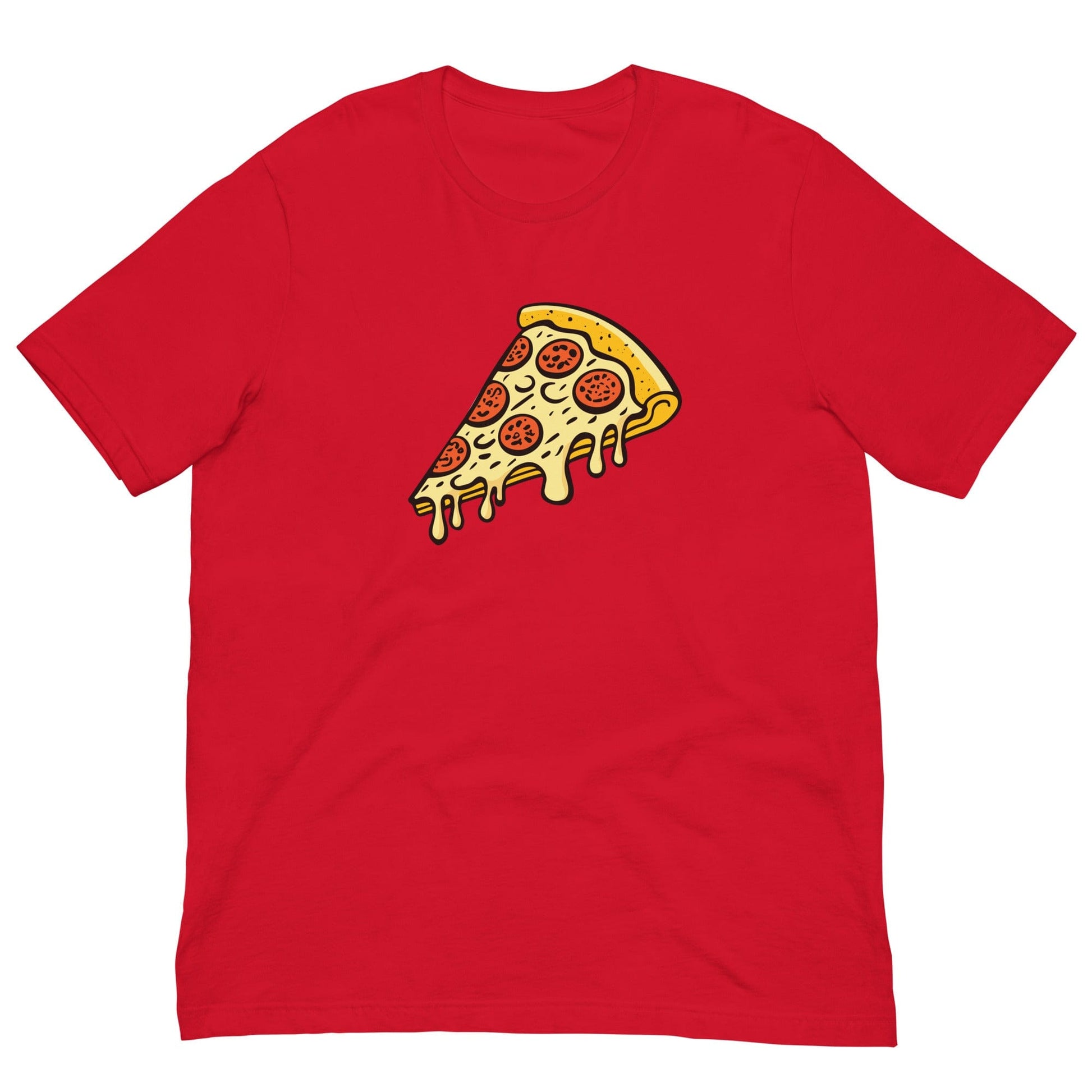 Pepperoni Pizza T-shirt Red / XS