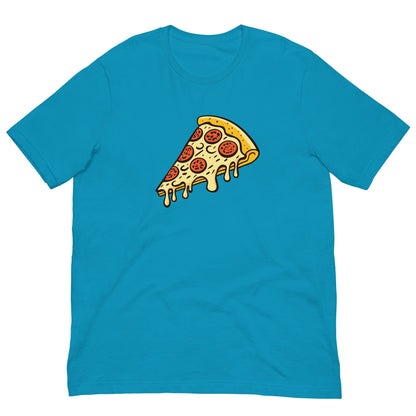 Pepperoni Pizza T-shirt Aqua / S