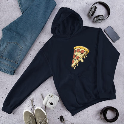 Pepperoni Pizza Unisex Hoodie Navy / S
