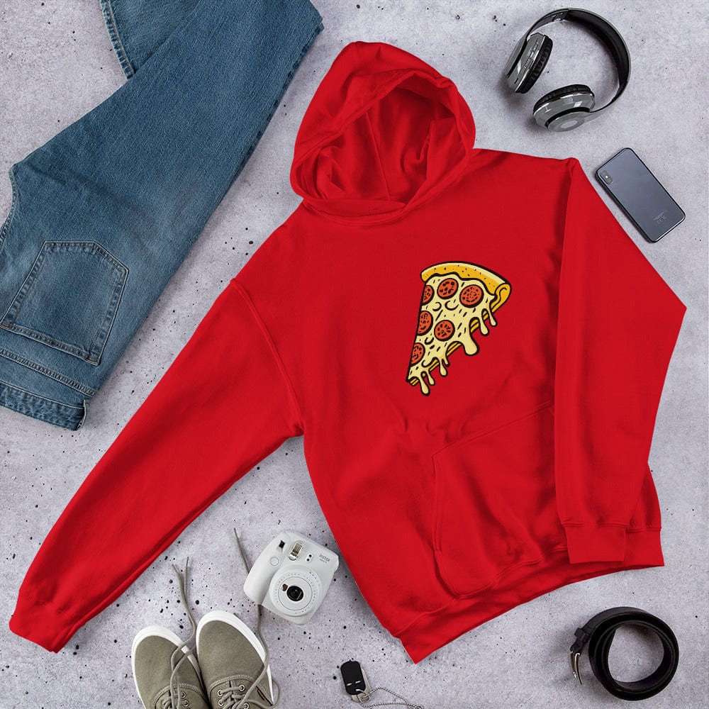 Pepperoni Pizza Unisex Hoodie Red / S