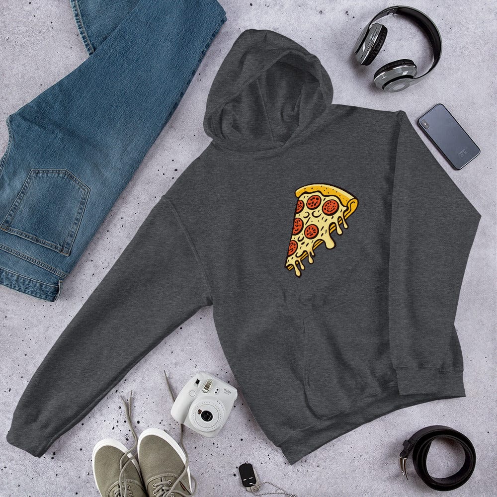 Pepperoni Pizza Unisex Hoodie Dark Heather / S