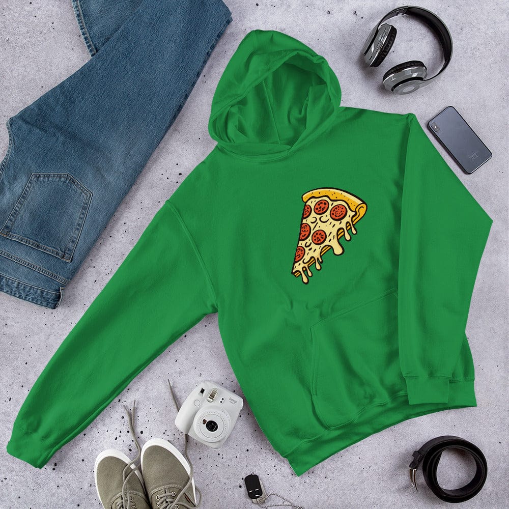 Pepperoni Pizza Unisex Hoodie Irish Green / S