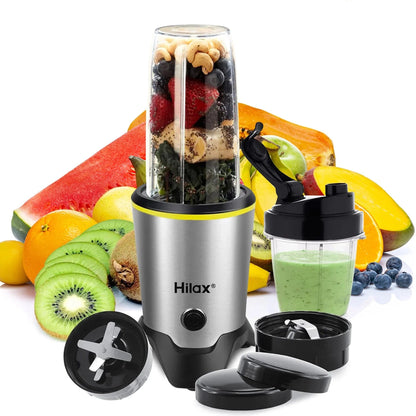 Personal Portable Blender for Shakes ,Smoothies,Food Prep, and Frozen Blending,Countertop Blender with 35Oz and 14Oz Bottles for Kitchen,1200W,Bpa Free(Sliver) Silver