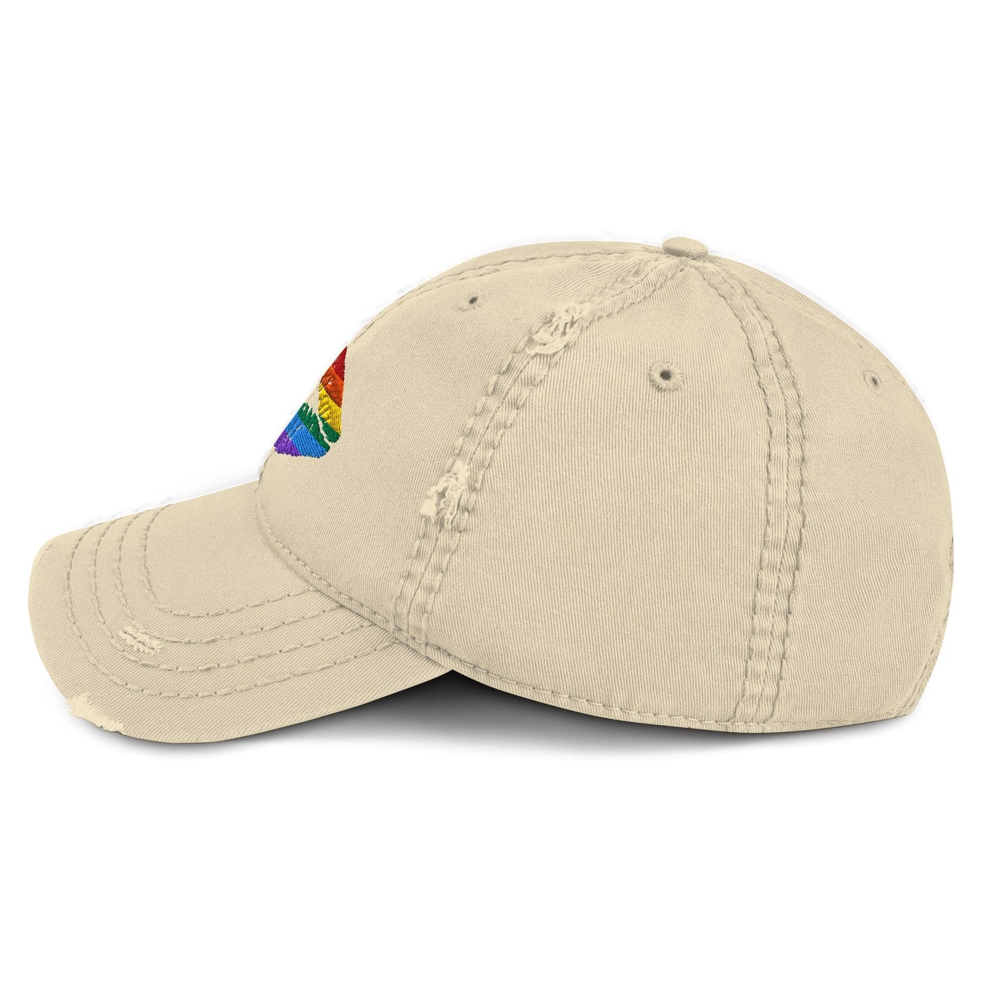 Pride Flag Colors Lips LGBTQ+ Pride Embroidered Hat