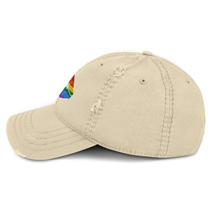 Pride Flag Colors Lips LGBTQ+ Pride Embroidered Hat