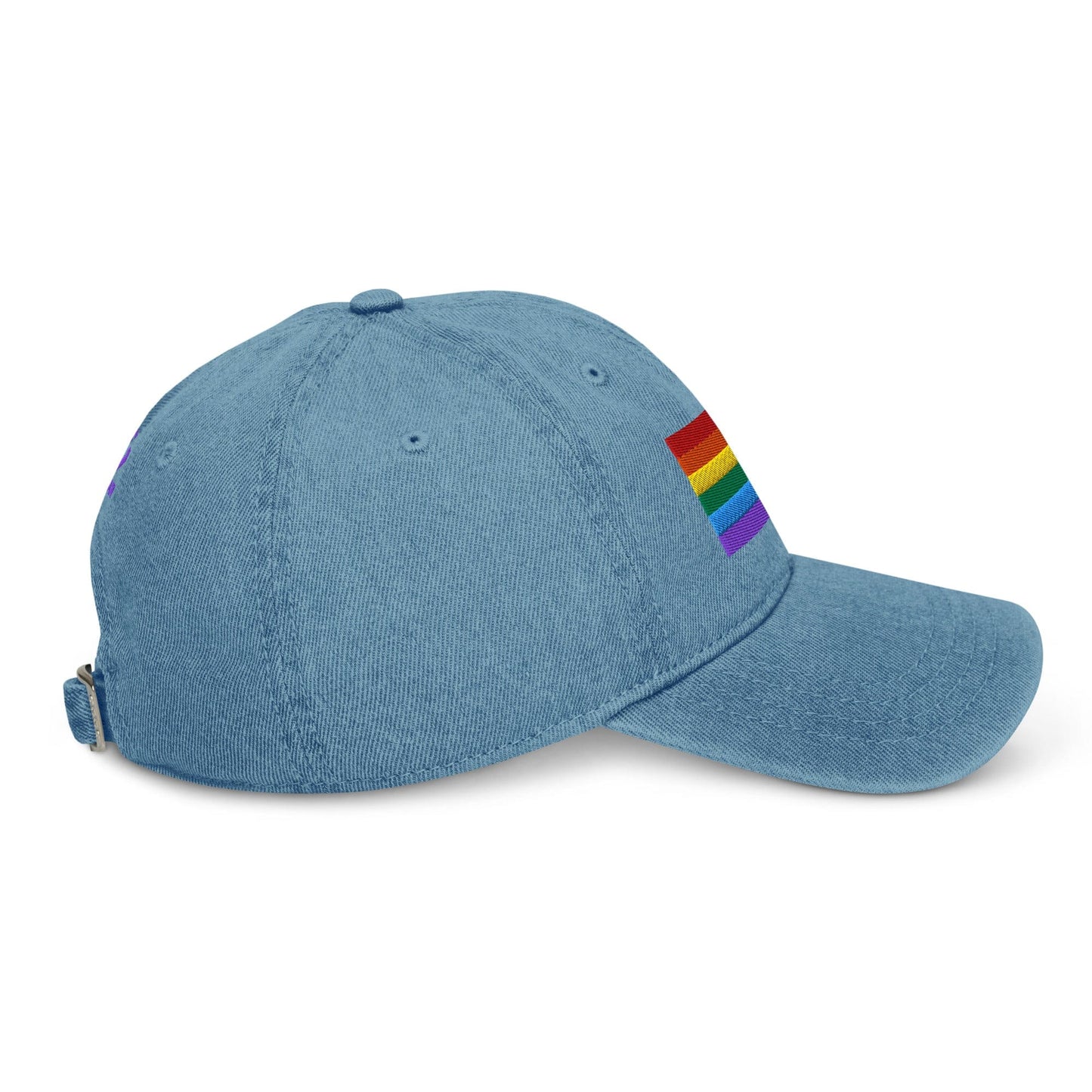 Pride Flag Embroidered Denim Hats