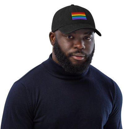 Pride Flag Embroidered Denim Hats