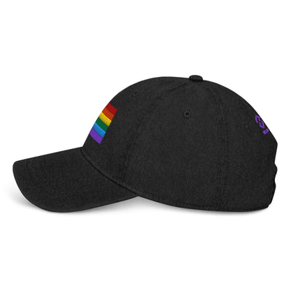 Pride Flag Embroidered Denim Hats