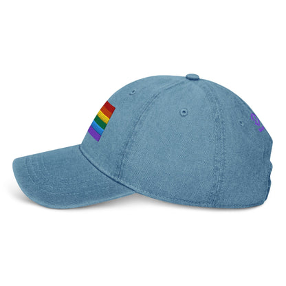 Pride Flag Embroidered Denim Hats