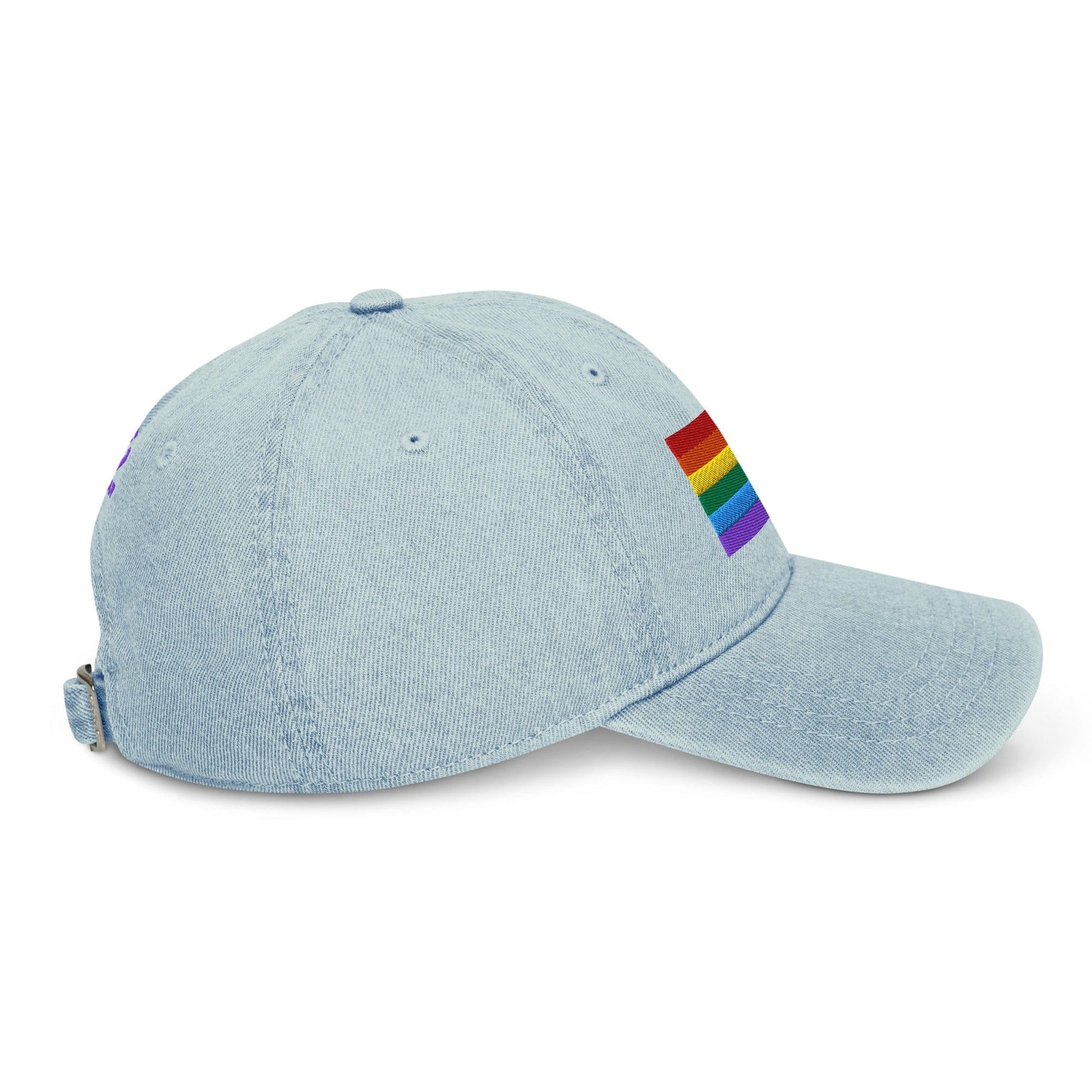 Pride Flag Embroidered Denim Hats