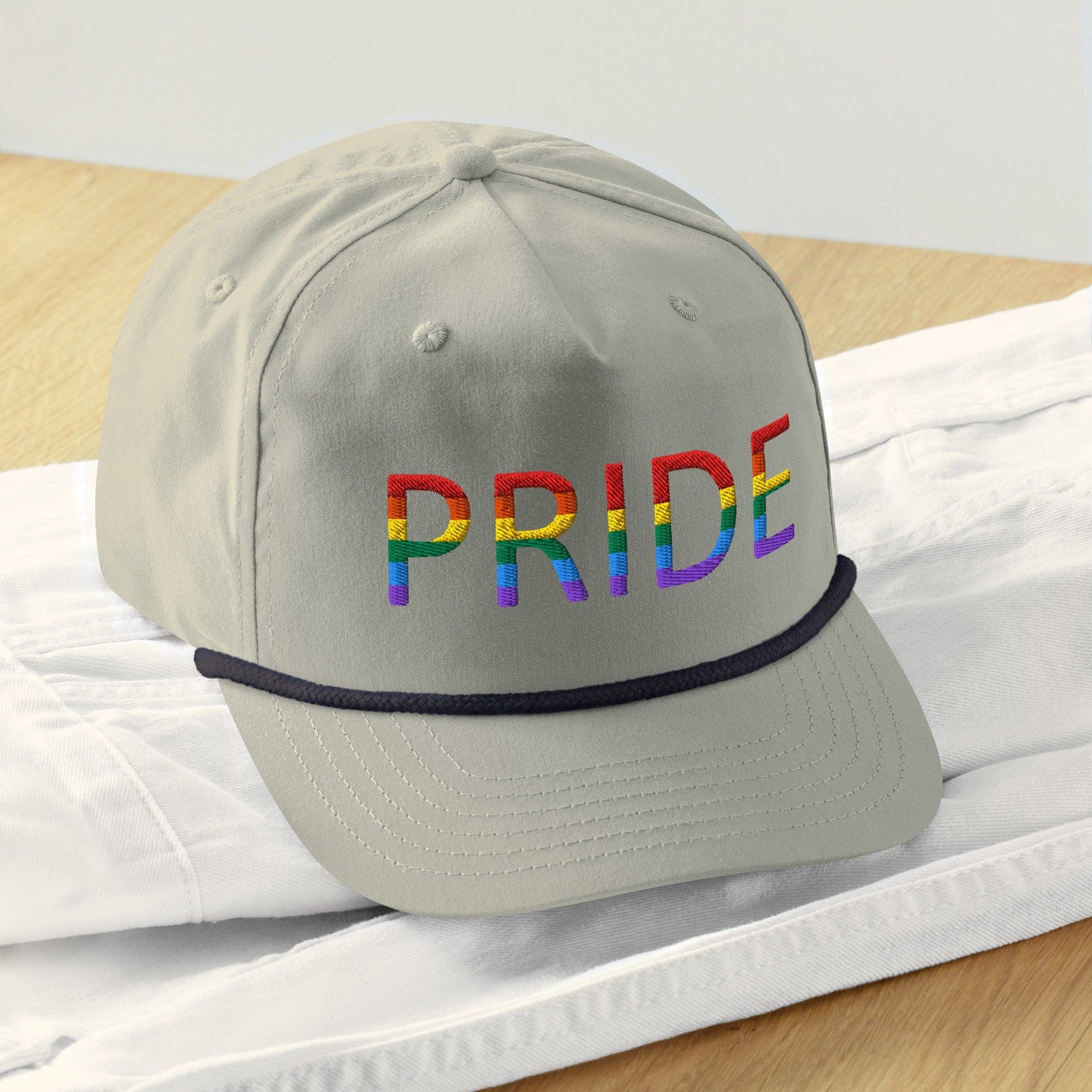 Pride flag Embroidered Golf rope Cap