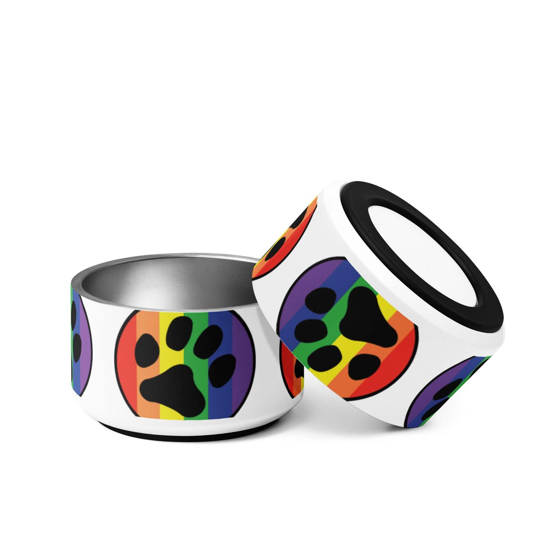 Pride LGBTQ Rainbow flag Pet bowl