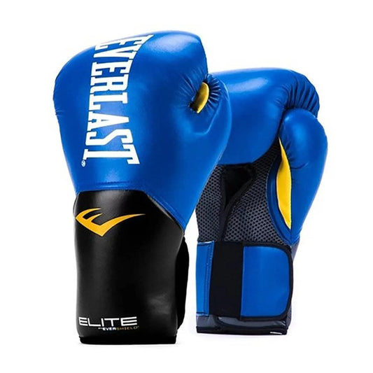 Pro Style Elite Workout Training Boxing Gloves, 12 Ounces, Blue 12 Ounces / Blue