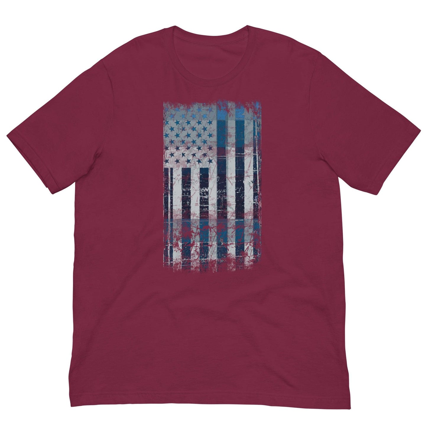 Proud American T-shirt Maroon / XS