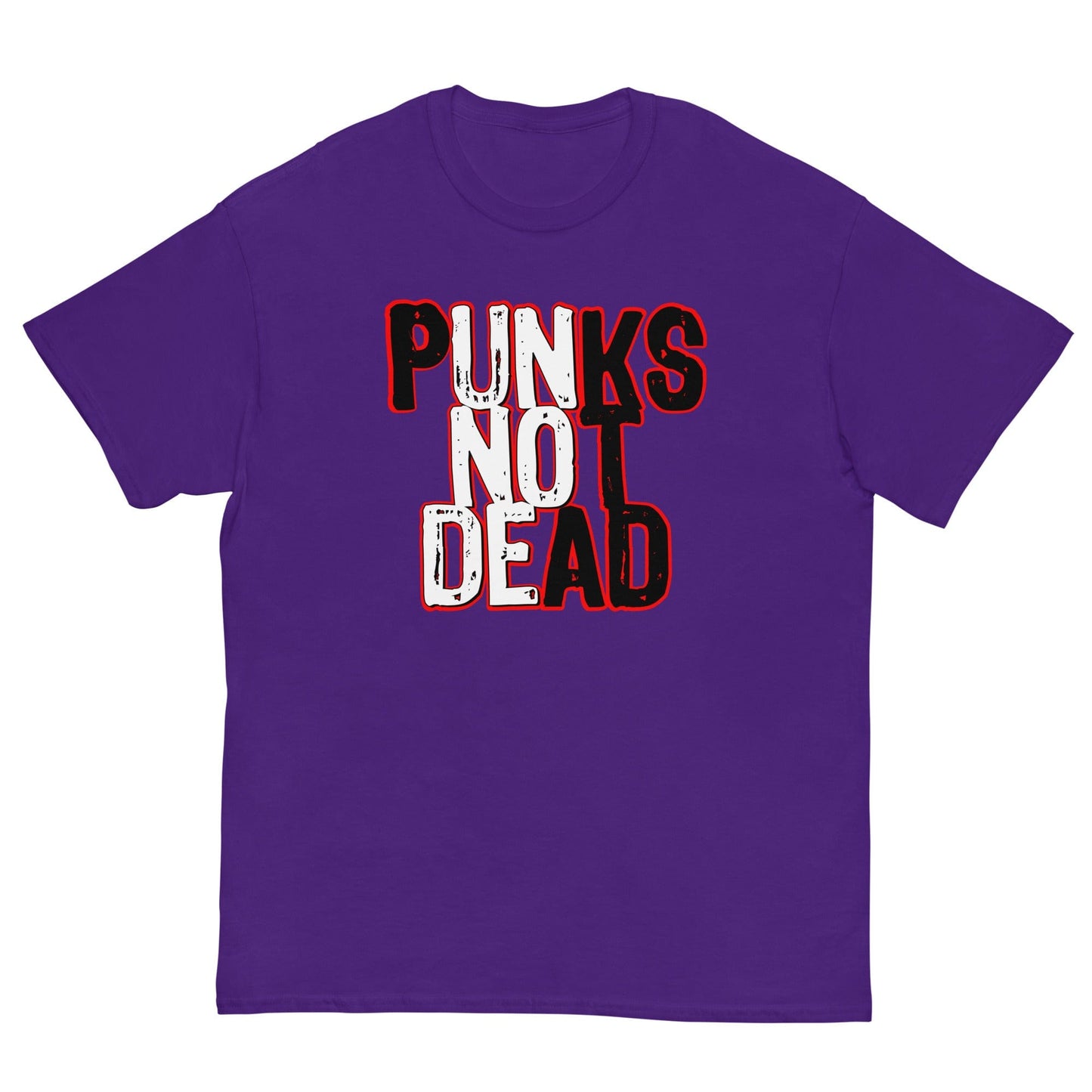 Punks not Dead T-shirt Purple / S