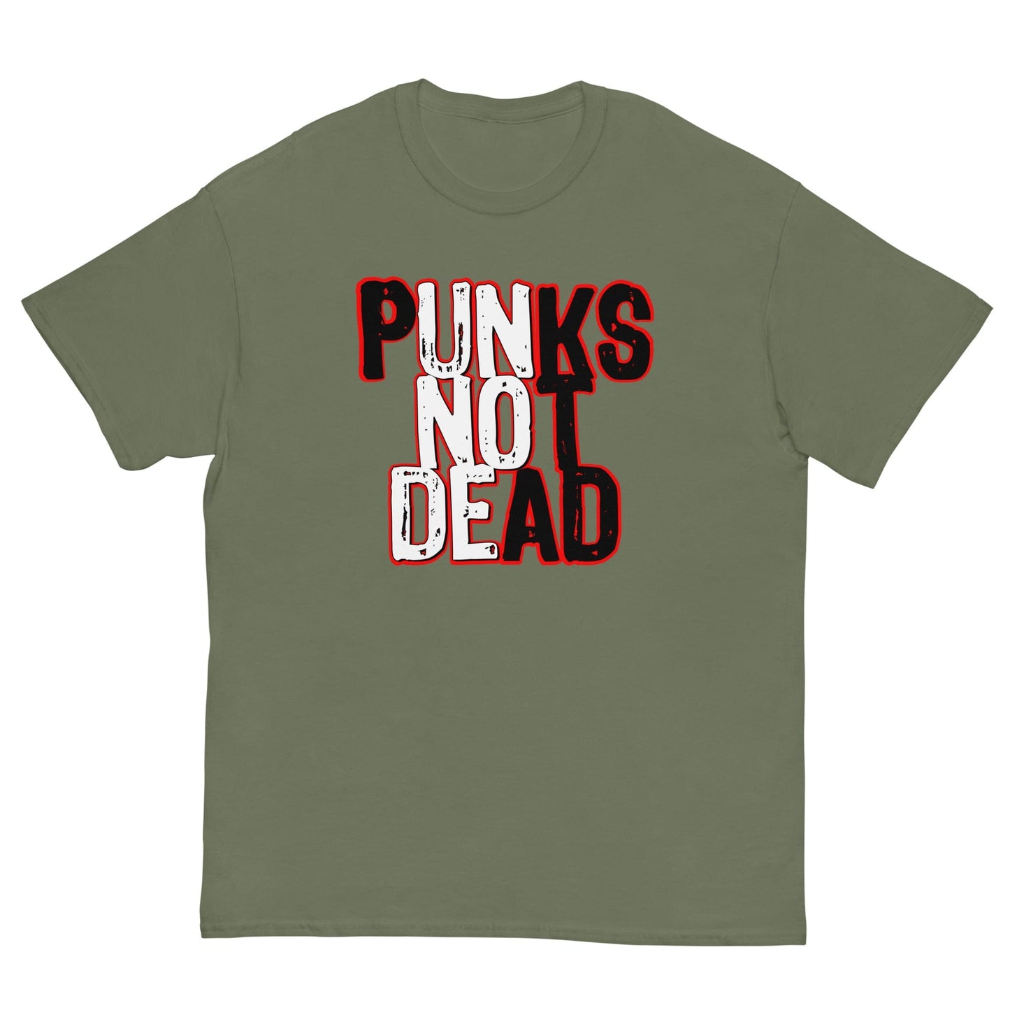 Punks not Dead T-shirt Military Green / S