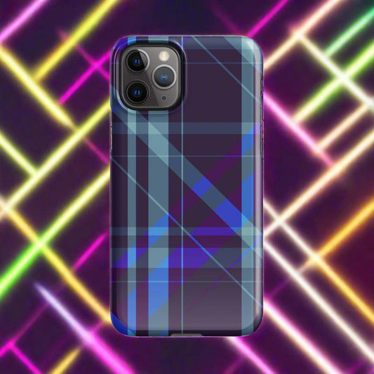 Purple Blue Plaid pattern Snap case for iPhone® iPhone 11 Pro