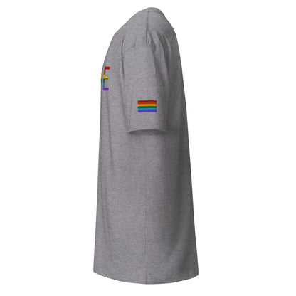 Rainbow Flag LGBTQ+ Pride Men’s premium heavyweight Tee