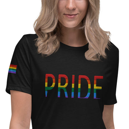 Rainbow Flag LGBTQ+ Pride Women's Relaxed T-Shirt