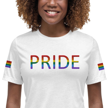 Rainbow Flag LGBTQ+ Pride Women's Relaxed T-Shirt