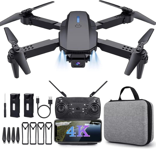 RC Mini Drones with Camera for Adults 4K for Beginners Kids with Live Video Camera Drones Support Wifi FPV Black