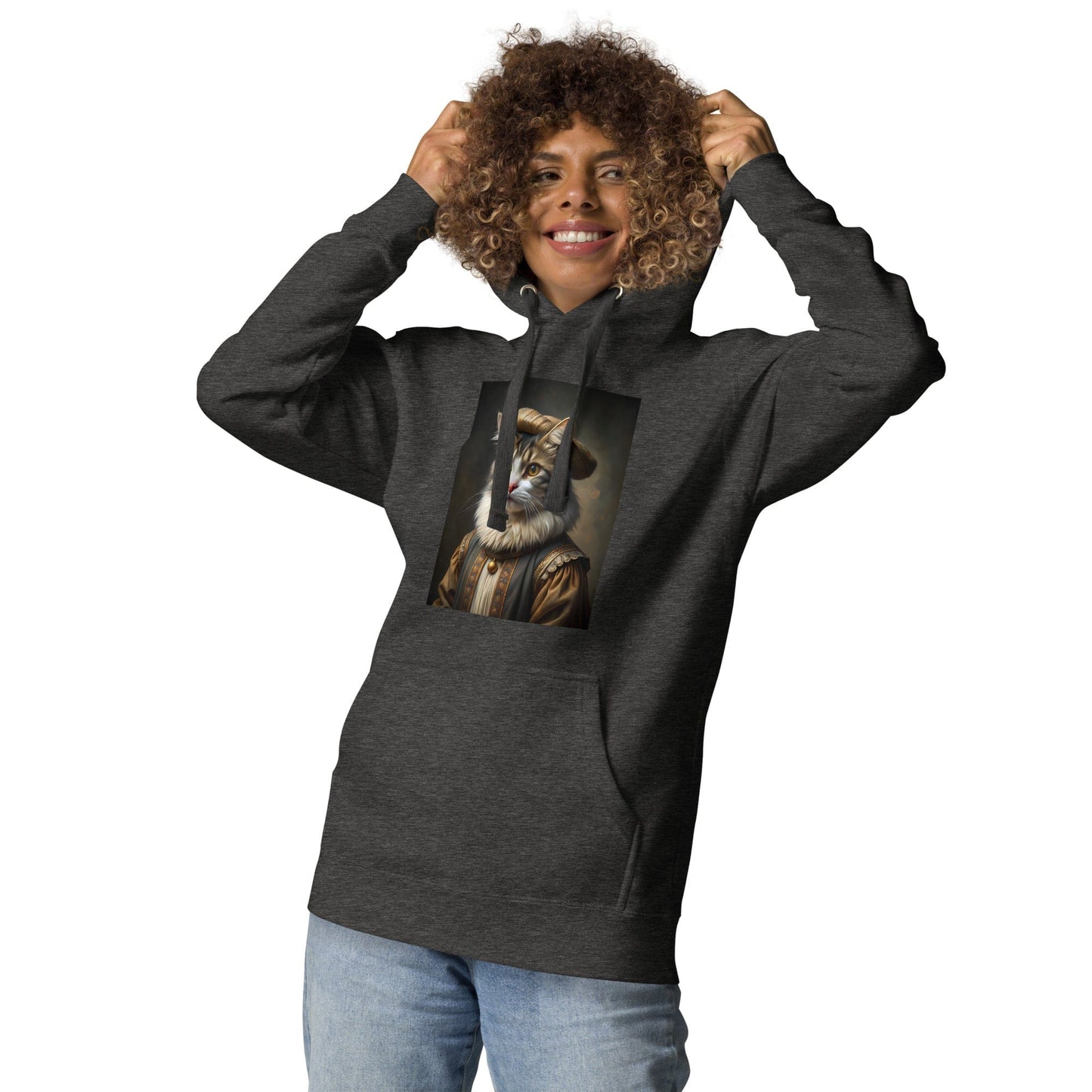 Rembrandt Funny Cat painting Unisex Hoodie