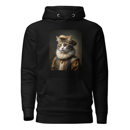 Rembrandt Funny Cat painting Unisex Hoodie Black / S