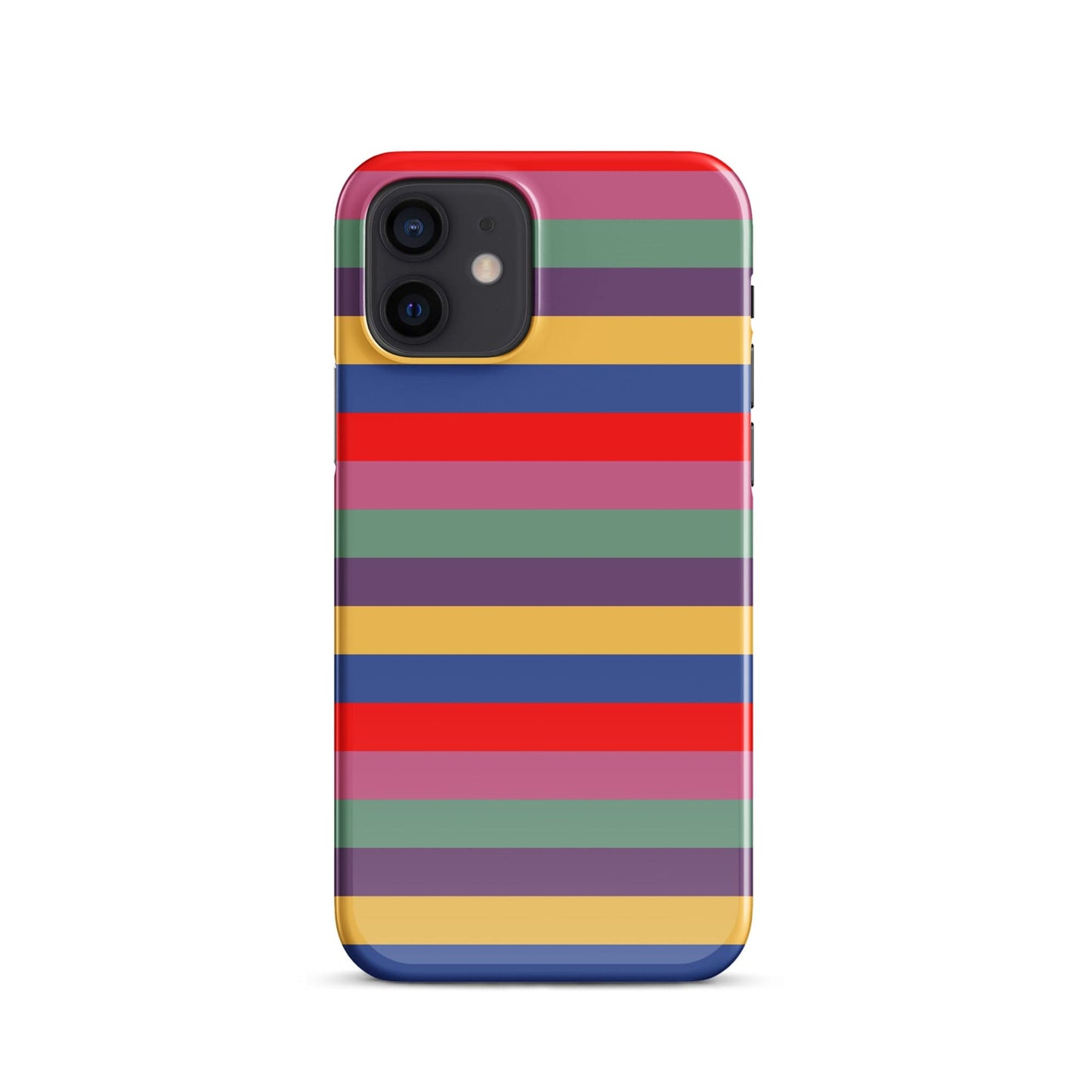 Retro 80's Stripes iPhone® Snap Case – Vintage Aesthetic Phone Cover iPhone 12